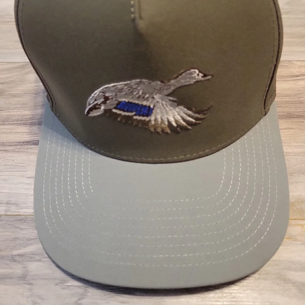 Southern String Hat Co Gray Snapback Duck Embroidery Adjustable Cap